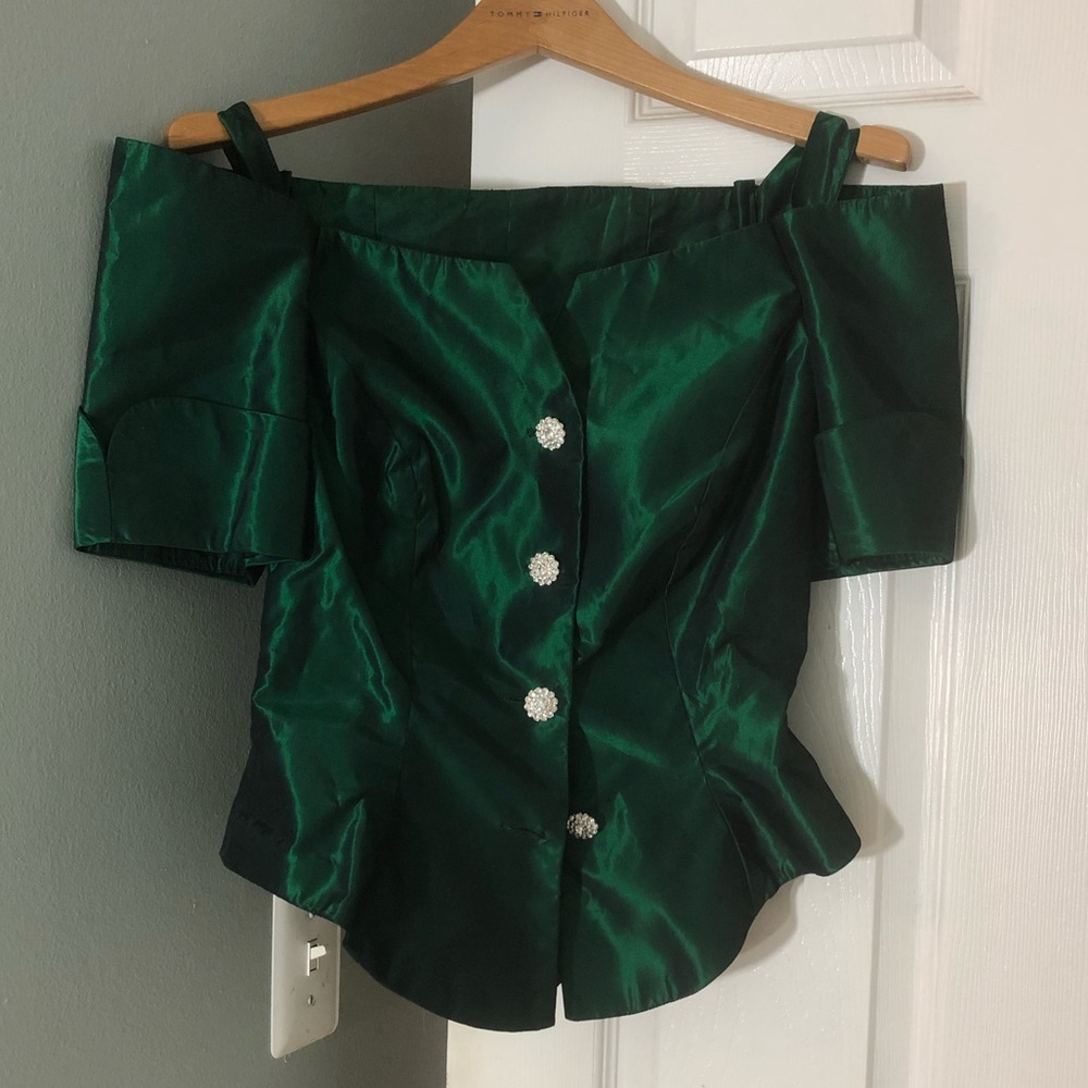 Vintage emerald top
